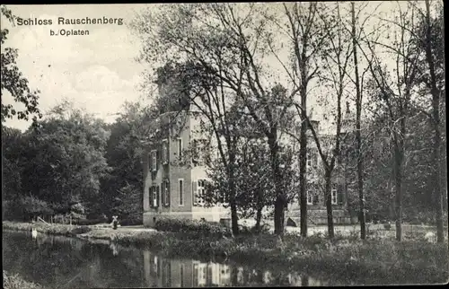 Ak Rauschenberg in Hessen, Schloss, Fluss
