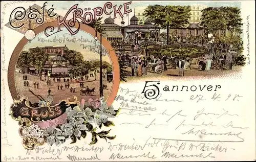 Litho  Hannover in Niedersachsen, Cafe Kröpcke