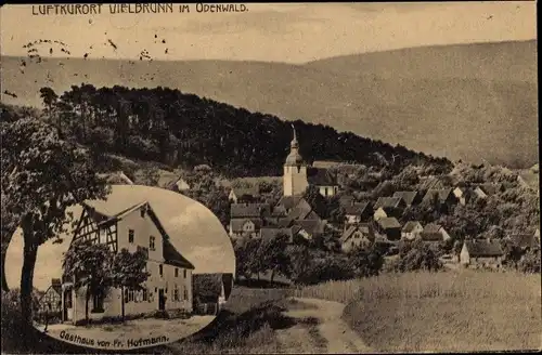 Ak Vielbrunn Michelstadt im Odenwald, Panorama, Gasthaus