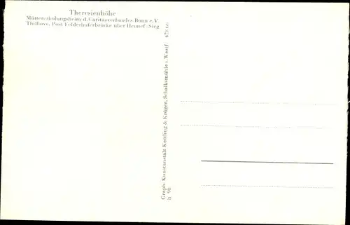 Ak Thilhove Ruppichteroth Nordrhein Westfalen, Müttererholungsheim Theresienhöhe, Caritas