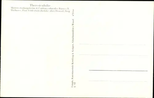 Ak Thilhove Ruppichteroth Nordrhein Westfalen, Müttererholungsheim Theresienhöhe, Caritas, Innen