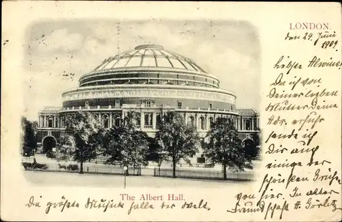 Ak London City England, The Albert Hall