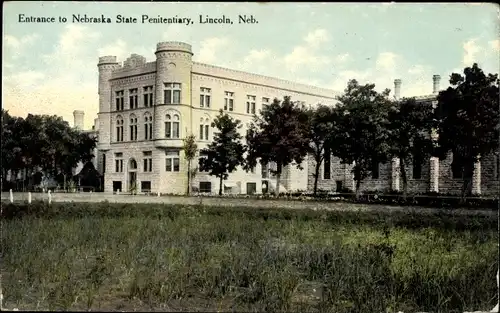 Ak Lincoln Nebraska USA, Entrance to Nebraska State Penitentiary