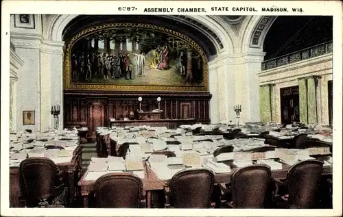 Ak Madison Wisconsin USA, Assembly Chamber, State Capitol