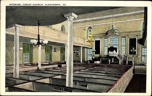 Ak Alexandria Virginia USA, Interior, Christ Church