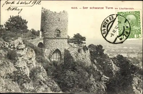 Ak Mödling in Niederösterreich, Schwarzer Turm