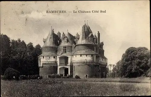 Ak Rambures Somme, Le Chateau