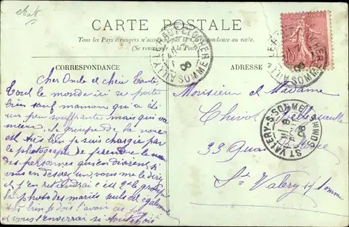 Ak Saint Riquier Somme, La Grande Place