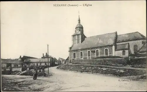 Ak Suzanne Somme, L'Eglise