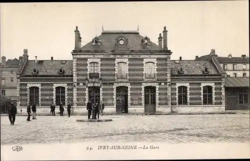 Ak Ivry sur Seine Val de Marne, La Gare