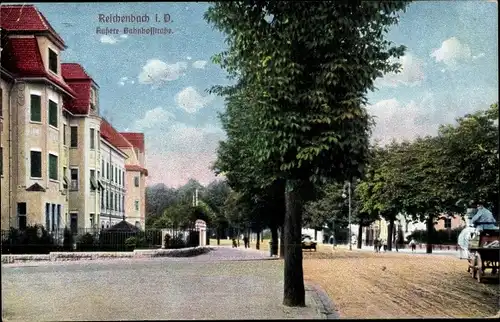 Ak Reichenbach im Vogtland, Äußere Bahnhofstraße