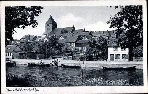 Ak Plau am See, Partie an der Elde