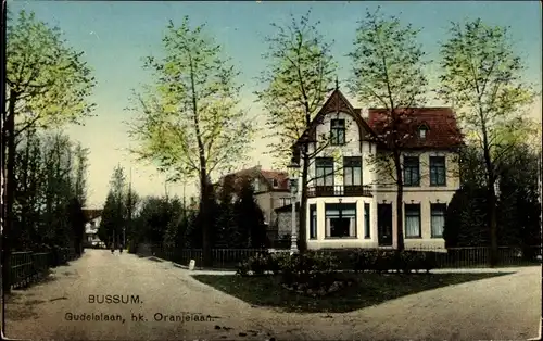 Ak Bussum Nordholland Niederlande, Gudelalaan, hk. Oranjelaan