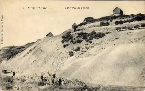 Ak May sur Orne Calvados, Carrieres de l'ouest