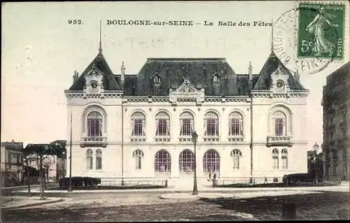 Ak Boulogne sur Seine Hauts de Seine, La Salle des Fetes