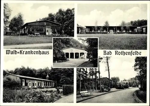 Ak Bad Rothenfelde am Teutoburger Wald, Wald Krankenhaus, Außenansicht