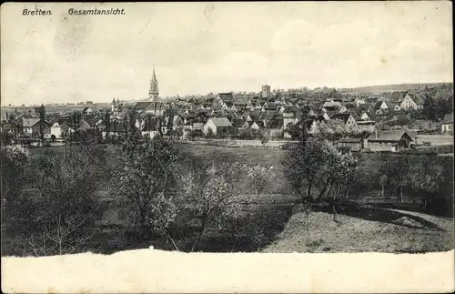 Ak Bretten in Baden Württemberg, Gesamtansicht