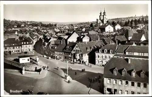 Ak Bruchsal im Kraichgau, Stadtübersicht