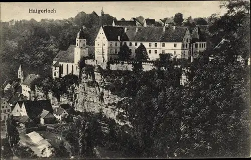 Ak Haigerloch im Zollernalbkreis, Ort mit Burg