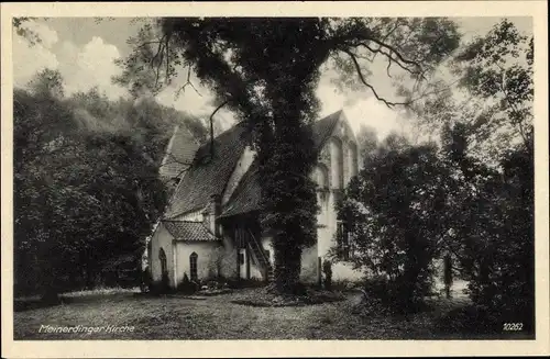 Ak Meinerdingen Honerdingen Walsrode Lüneburger Heide, Kirche, Teilansicht
