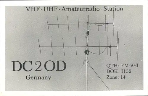 Ak Lühnde Algermissen Niedersachsen, Radio DC 2 OD, Funker Karte, Hans Jörg Klempin