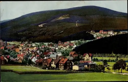 Ak Braunlage im Oberharz, Panorama, Wurmberg