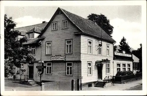 Ak Bad Harzburg Büntheim, Hotel Deutsches Haus, Bes. Gerhard Herbst