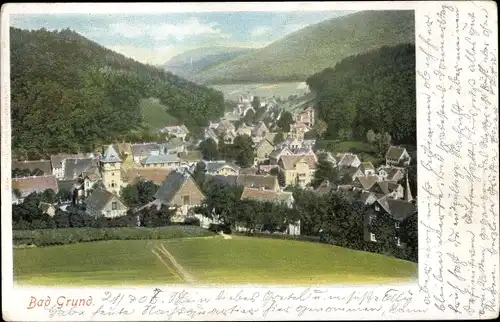 Ak Bad Grund im Harz, Gesamtansicht