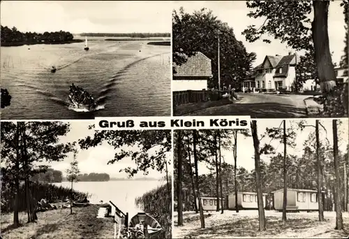Ak Klein Köris Groß Köris im Kreis Dahme Spreewald, Bungalows, Dahme, Anleger