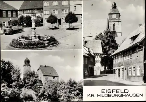 Ak Eisfeld in Thüringen, Schloss, Museum Otto Ludwig, Kirche, Platz