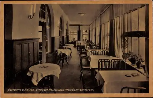 Ak Bornstedt Potsdam, Gaststätte Elsässer Weinstuben