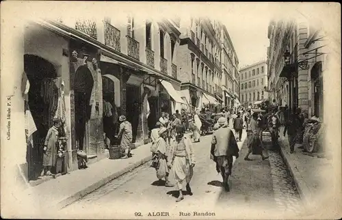 Ak Algier Alger Algerien, Rue Randon