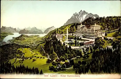 Ak Luzern Stadt Schweiz, Hotel Sonnenberg