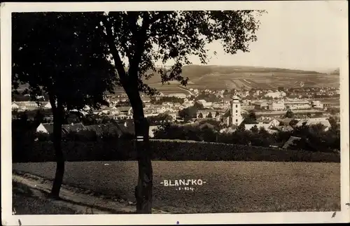 Ak Blansko Blanz Südmähren, Blick auf den Ort