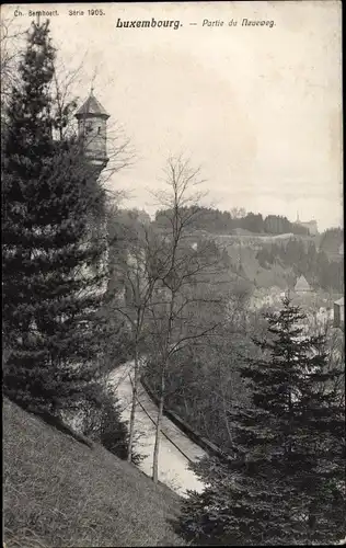 Ak Luxemburg Luxembourg, Partie du Neueweg