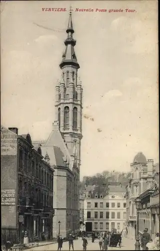 Ak Verviers Wallonien Lüttich, Nouvelle Poste grande Tour