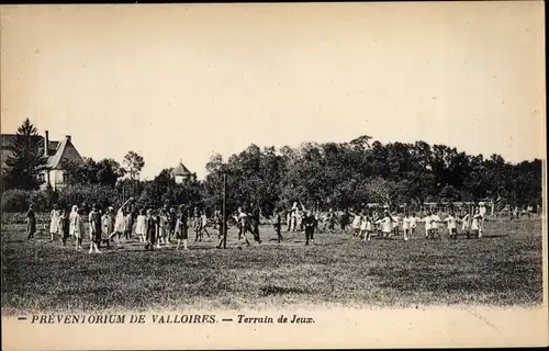 Ak Argoules Somme, Preventorium de l'Abbaye de Valloires, Terrain de Jeux