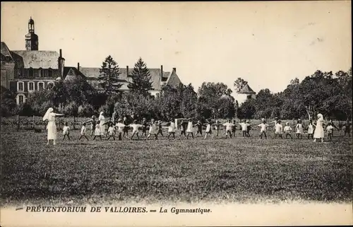 Ak Argoules Somme, Preventorium de l'Abbaye de Valloires, Le Gymnastique