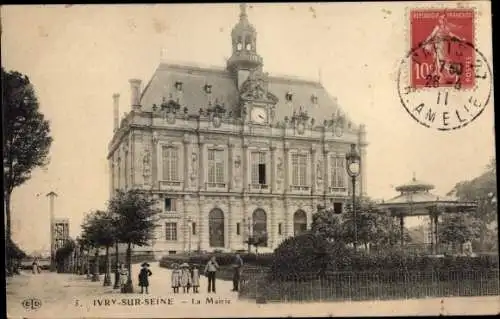 Ak Ivry sur Seine Val de Marne, La Mairie