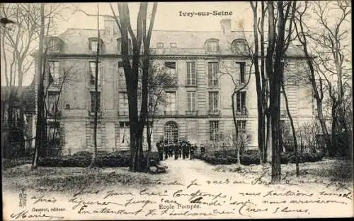 Ak Ivry sur Seine Val de Marne, Ecole Pompee