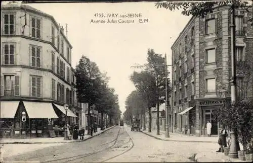 Ak Ivry sur Seine Val de Marne, Avenue Jules Coutant