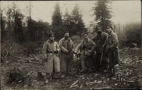 Foto Ak Deutsche Soldaten, Kaiserreich, I WK, Gruppenbild