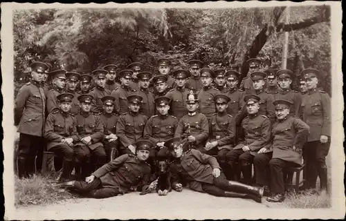 Foto Ak Deutsche Soldaten, Kaiserreich, Gruppenaufnahme