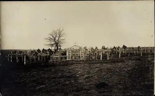 Foto Ak Soldatenfriedhof, Soldatengräber, I WK