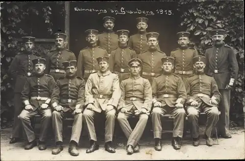 Foto Ak Grudziądz Graudenz Westpreußen, Deutsche Soldaten, Kaiserreich, I WK, 1915