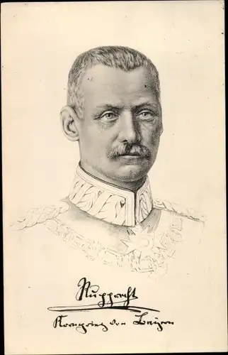 Künstler Ak Kronprinz Rupprecht von Bayern, Portrait