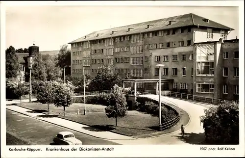 Ak Rüppurr Karlsruhe in Baden Württemberg, Krankenhaus der Diakonissenanstalt