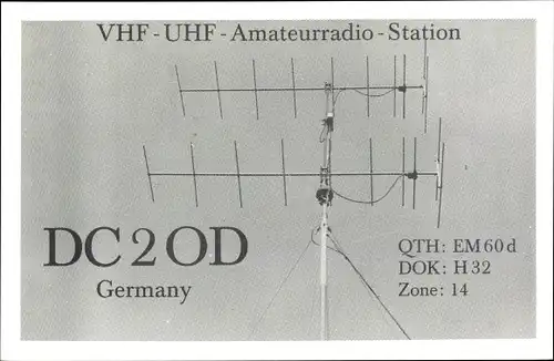 Ak Lühnde Algermissen Niedersachsen, Radio DC 2OD, Funker Karte, Hans Jörg Klempin