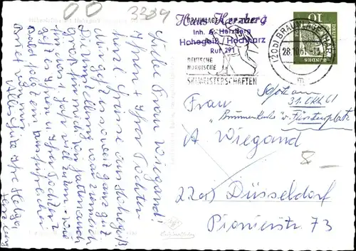 Ak Braunlage im Oberharz, Luftaufnahme