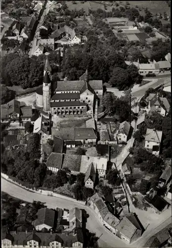 Ak Gernrode Quedlinburg im Harz, Fliegeraufnahme